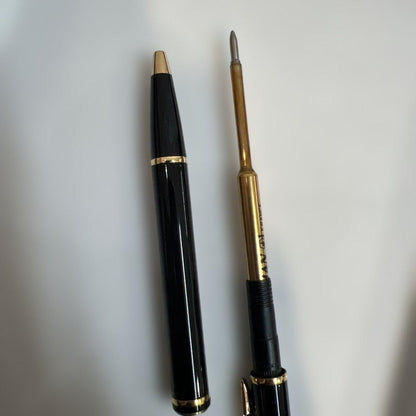 WATERMAN ballpoint pen with rotating mechanism and refillable ink shown on white background