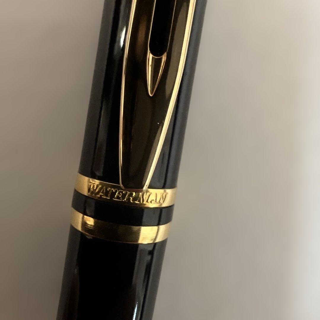 WATERMAN ballpoint pen with rotating mechanism and refillable ink shown on white background