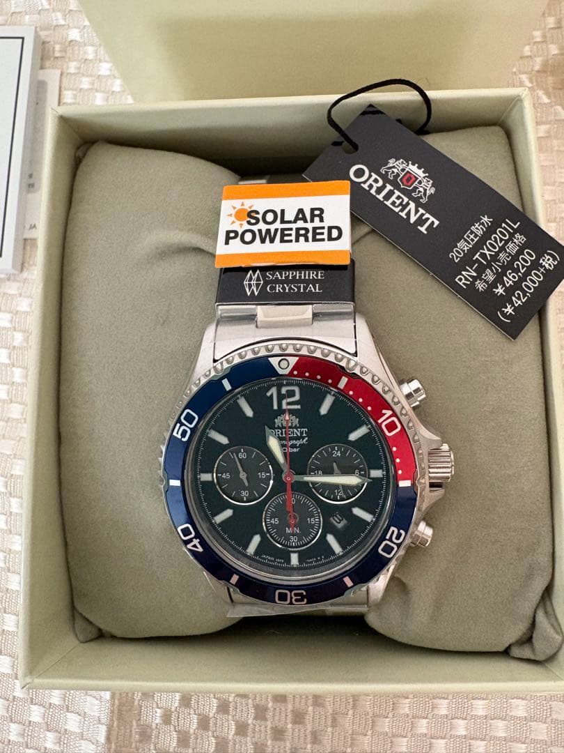ORIENT RN-TX0201L Solar Men's Watch — Japanese