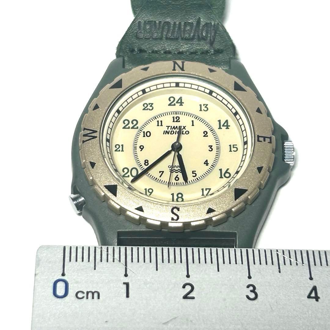 TIMEX ADVENTURER INDIGLO ー OLIVE GREEN Quartz Men's Watch — Japanese