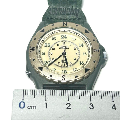 TIMEX ADVENTURER INDIGLO ー OLIVE GREEN Quartz Men's Watch — Japanese