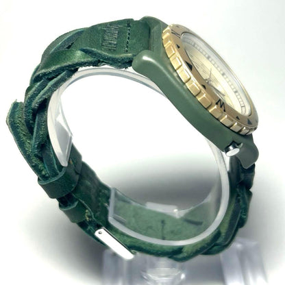 TIMEX ADVENTURER INDIGLO ー OLIVE GREEN Quartz Men's Watch — Japanese