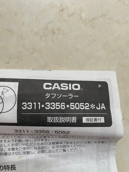 CASIO WVA-430J Solar Men's Watch — Japanese