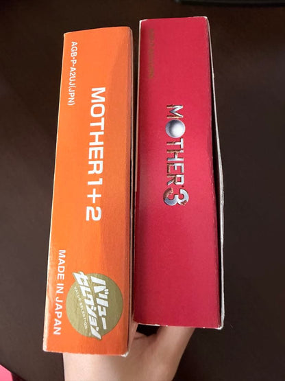 Mother 1+2 and Mother 3 Game Boy Advance software set with box and manuals