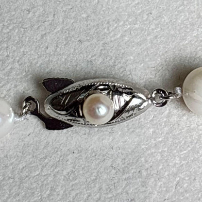 Akoya pearl long necklace with 6.5mm pearls, 125cm length, featuring 2-strand and 3-strand options
