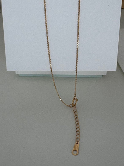 Tasaki Akoya pearl necklace pendant with 7.0 mm pearl set in 18K yellow gold