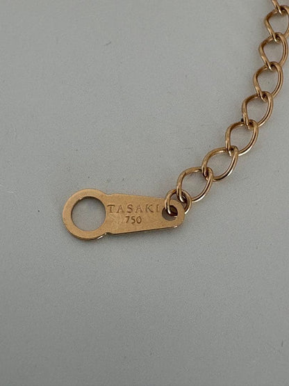 Tasaki Akoya pearl necklace pendant with 7.0 mm pearl set in 18K yellow gold
