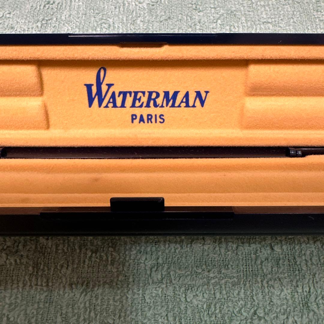 Waterman Paris ballpoint pen model A-15 in silver metal with included case