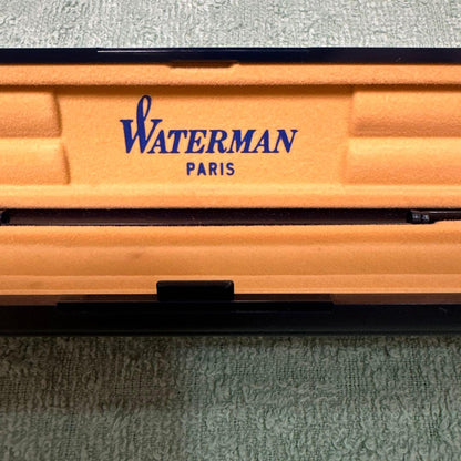 Waterman Paris ballpoint pen model A-15 in silver metal with included case