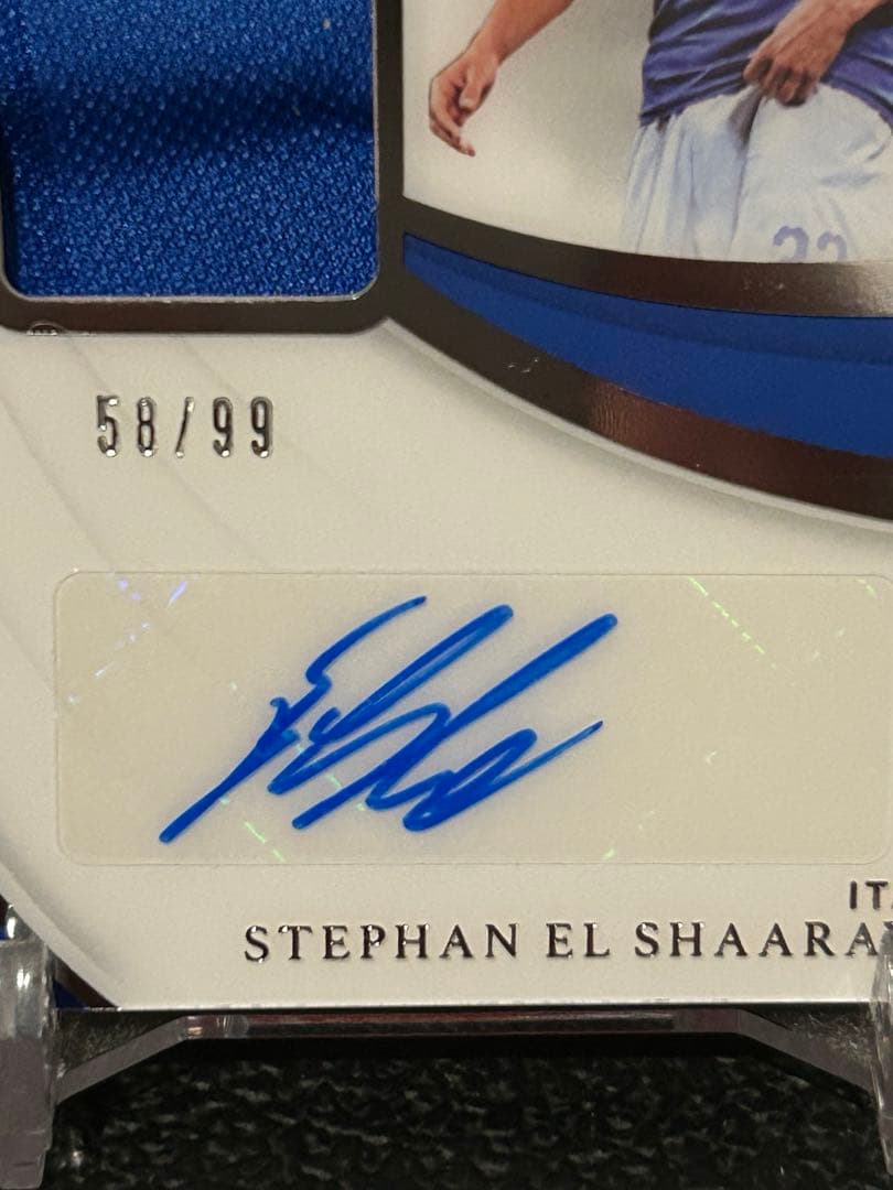 Stephan El Shaarawy Autographed Patch Card 99 Serial — Japanese