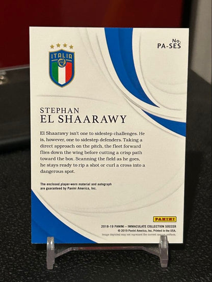 Stephan El Shaarawy Autographed Patch Card 99 Serial — Japanese
