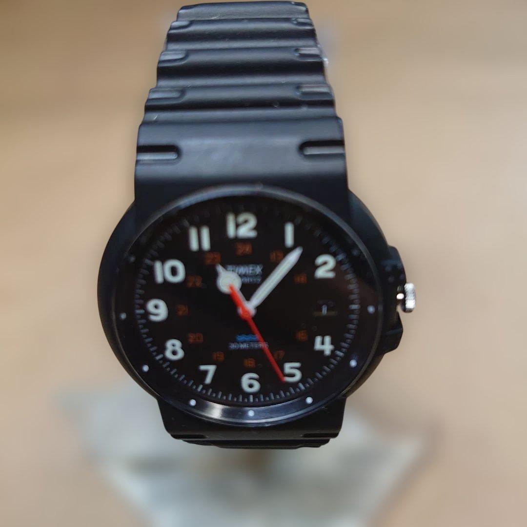 TIMEX Black Max Sportsquartz 1990s Men's Watch — Japanese