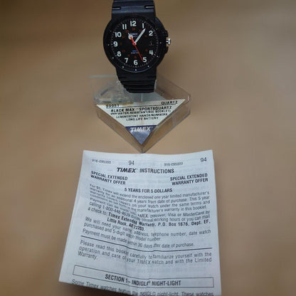 TIMEX Black Max Sportsquartz 1990s Men's Watch — Japanese