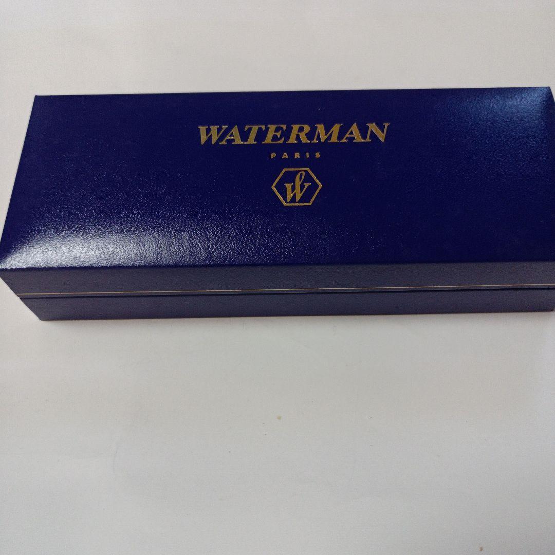WATERMAN Hemisphere ballpoint pen in purple stainless steel with twist action opening and black ink