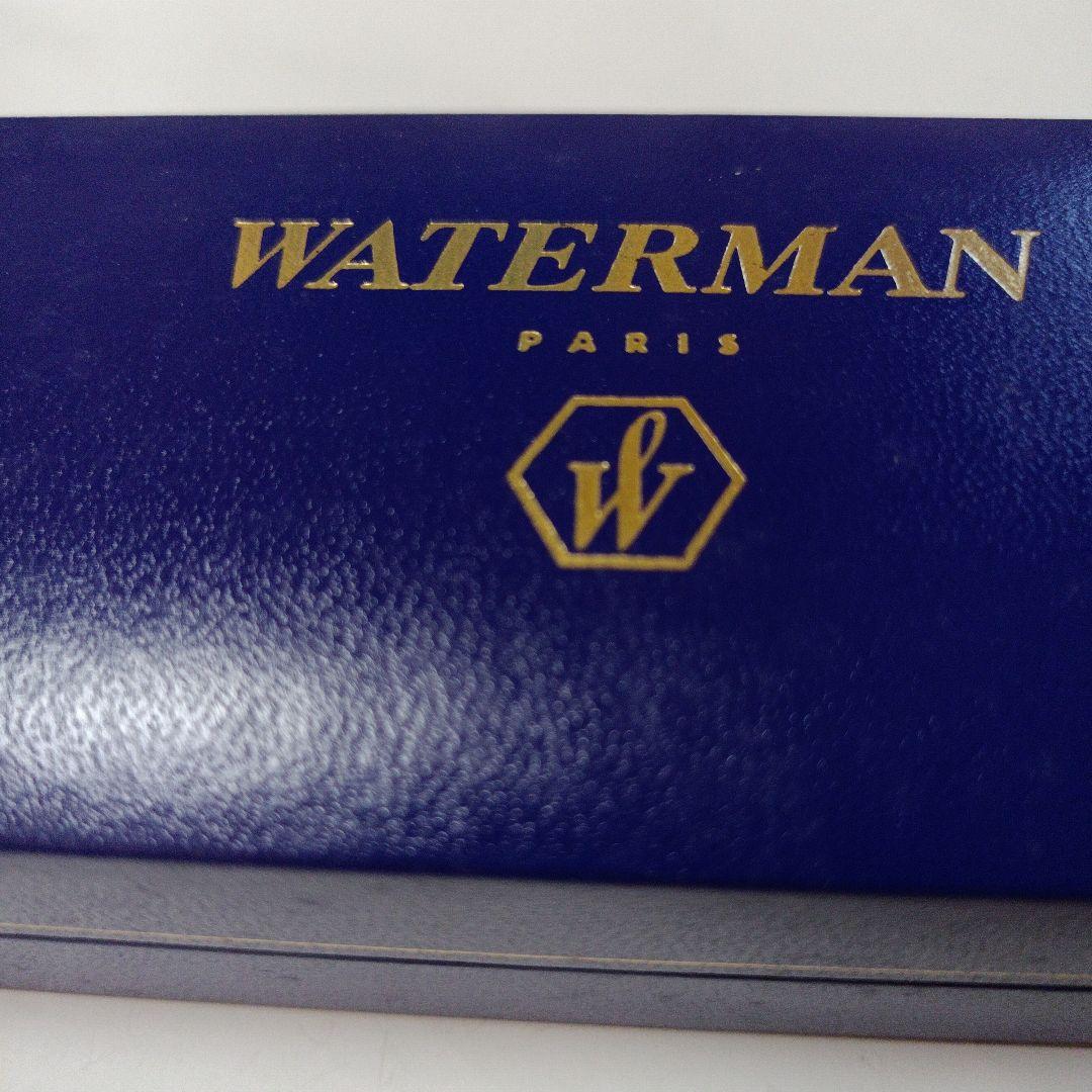 WATERMAN Hemisphere ballpoint pen in purple stainless steel with twist action opening and black ink