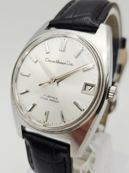Citizen Homa Date 17 Jewels Manual Men's Watch — Japanese