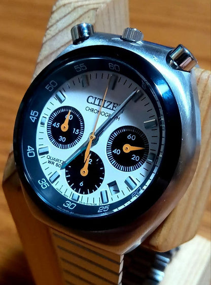 Citizen Tsunokrono Panda Date Quartz Men's Watch — Japanese