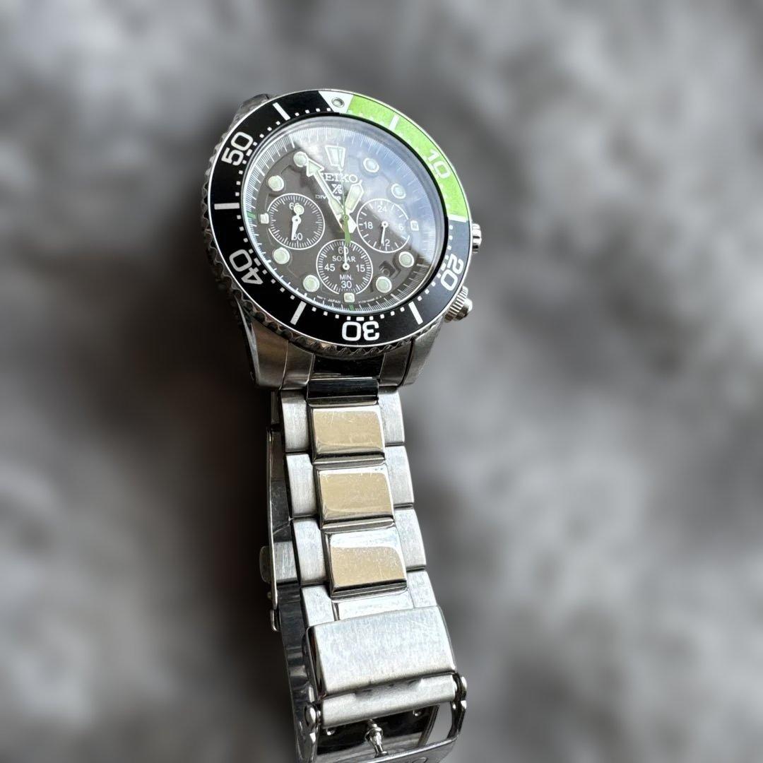 SEIKO Prospex Diver Chronograph Limited Solar Men's Watch — Japanese