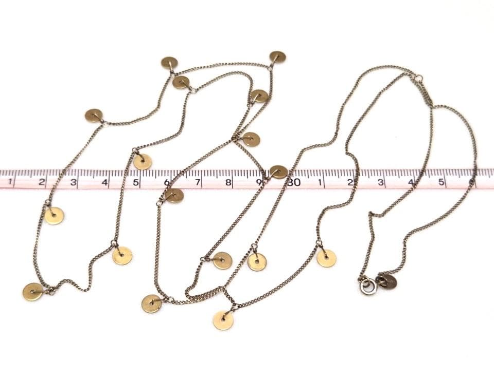 Agete silver long necklace model 42565 approximately 100 centimeters length
