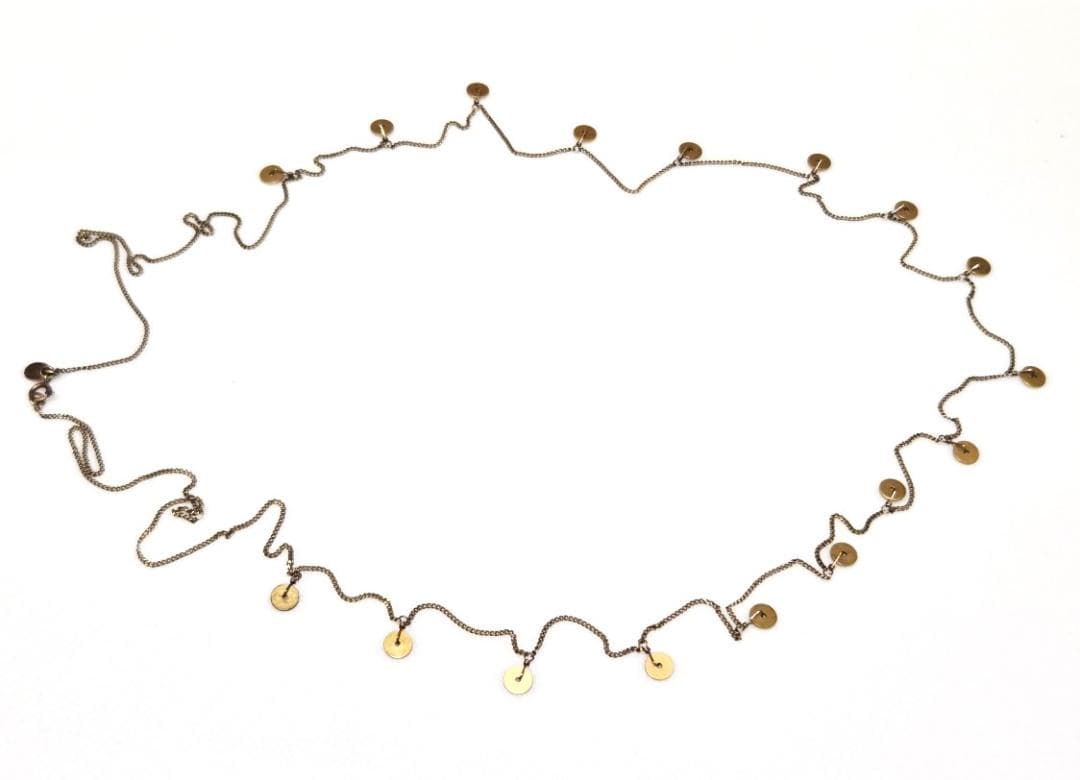 Agete silver long necklace model 42565 approximately 100 centimeters length