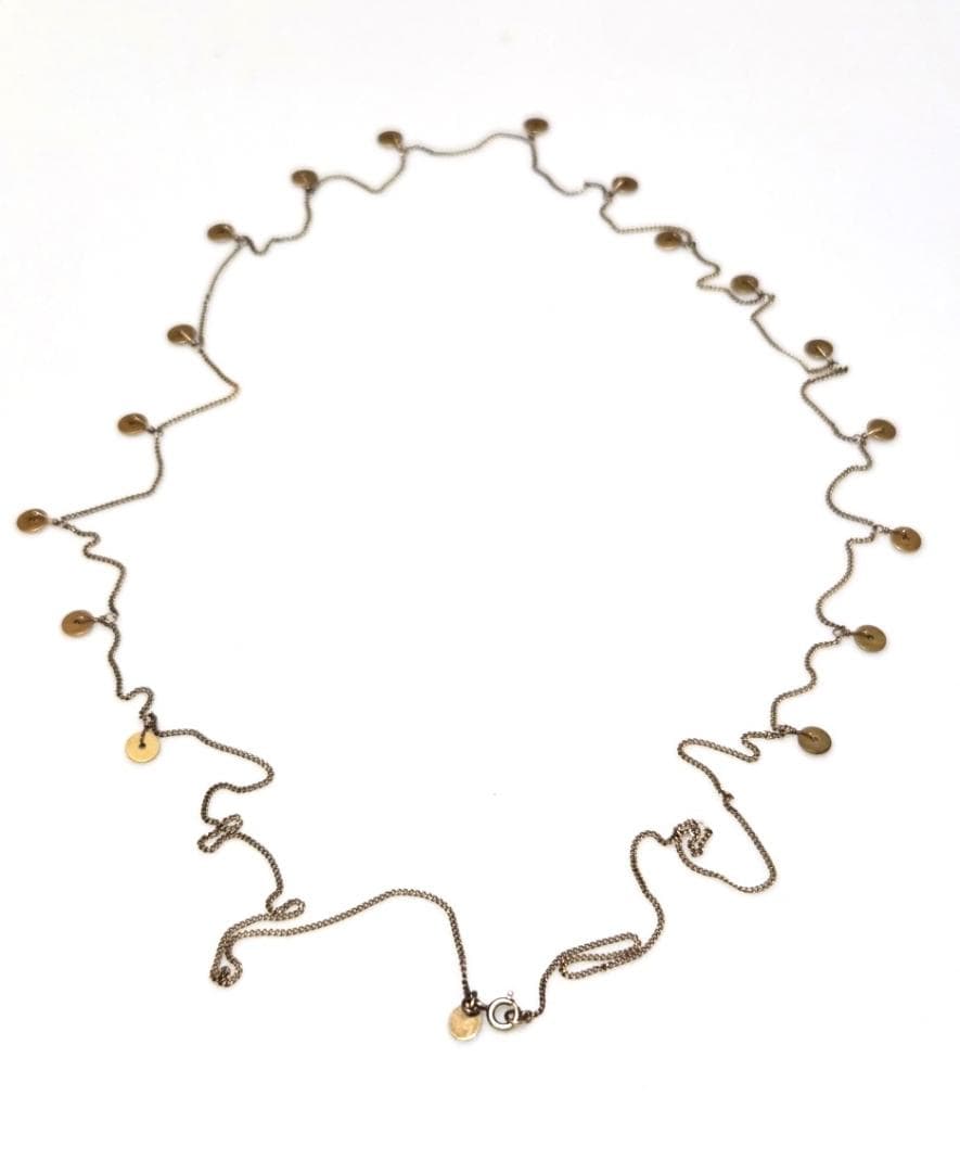 Agete silver long necklace model 42565 approximately 100 centimeters length