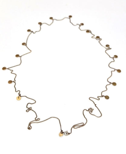 Agete silver long necklace model 42565 approximately 100 centimeters length