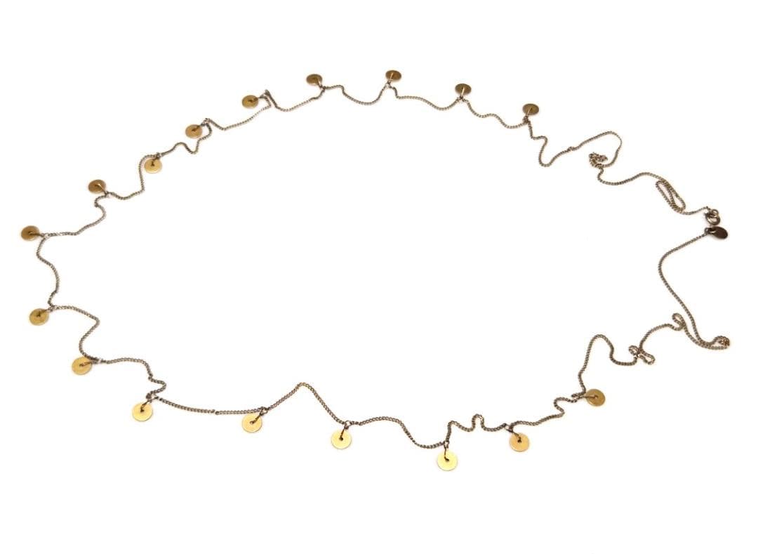 Agete silver long necklace model 42565 approximately 100 centimeters length