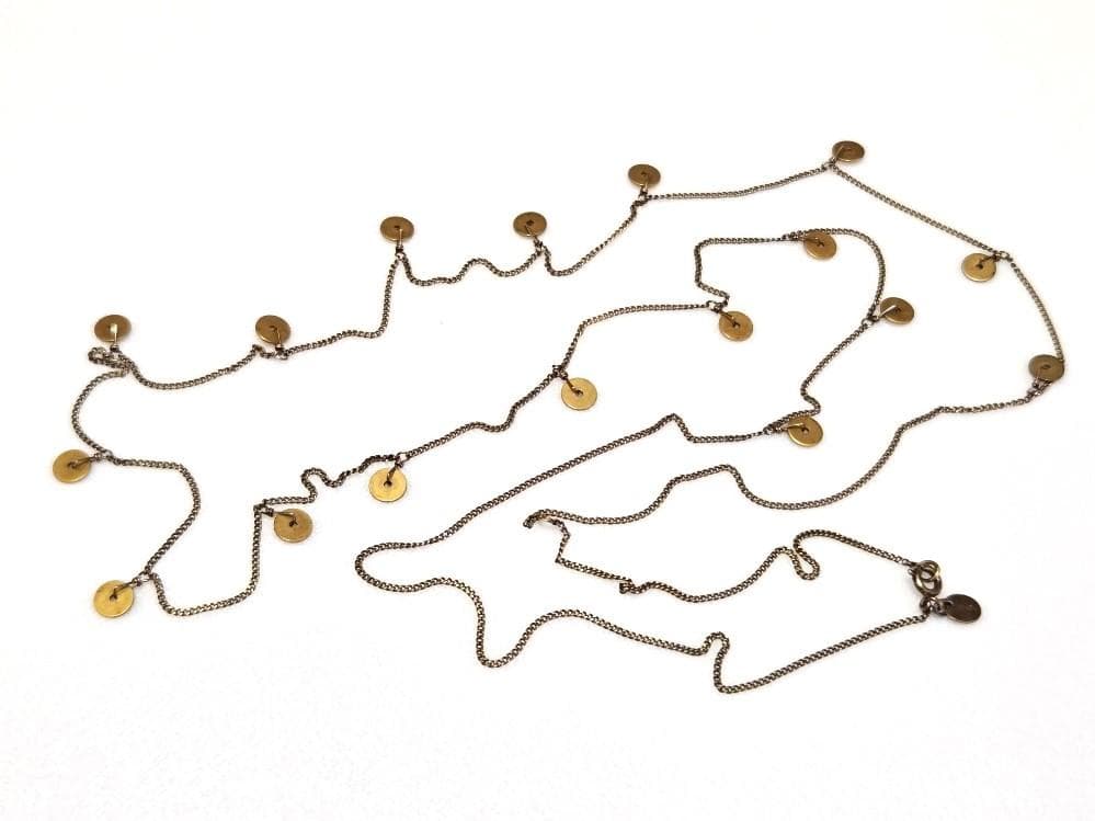 Agete silver long necklace model 42565 approximately 100 centimeters length