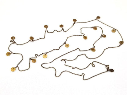 Agete silver long necklace model 42565 approximately 100 centimeters length