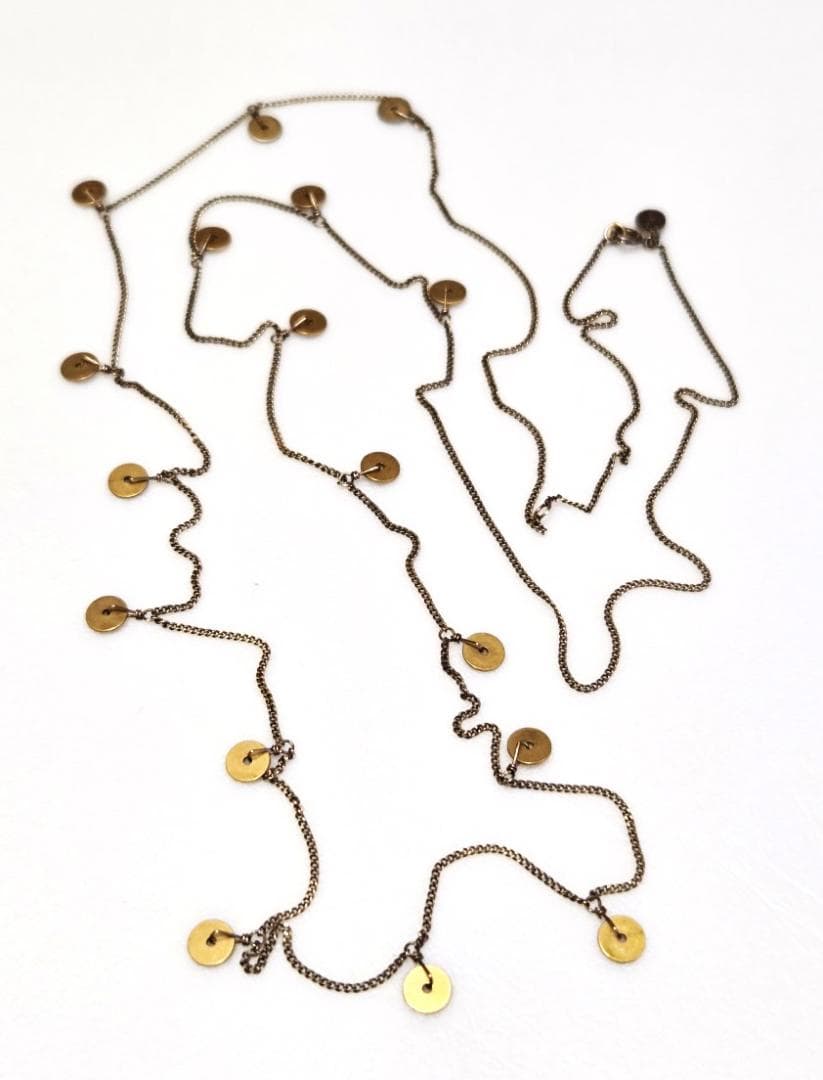 Agete silver long necklace model 42565 approximately 100 centimeters length