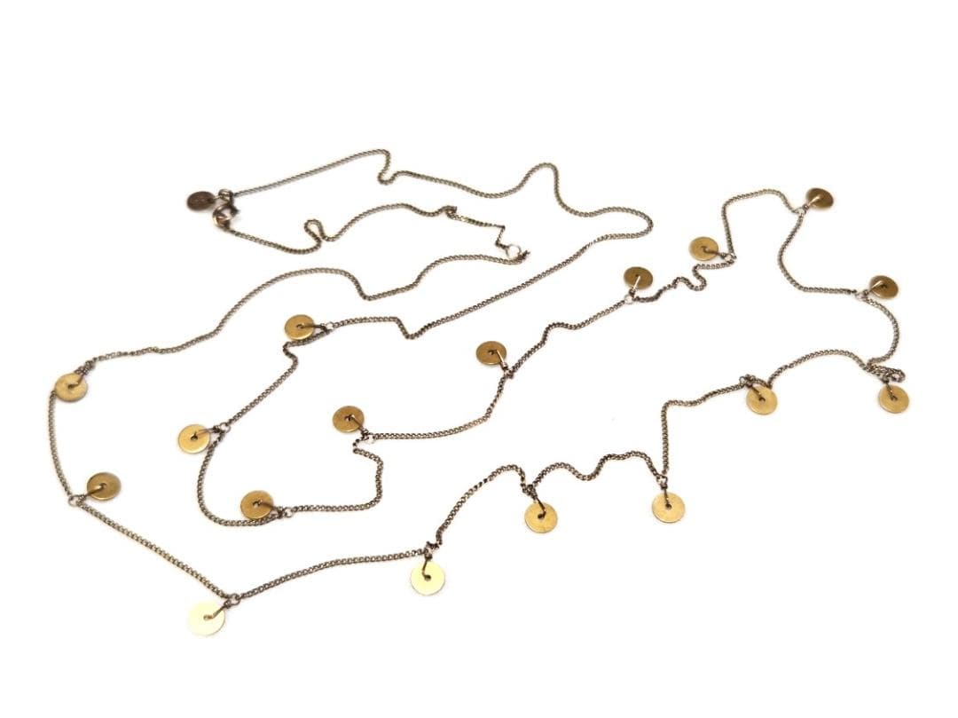 Agete silver long necklace model 42565 approximately 100 centimeters length