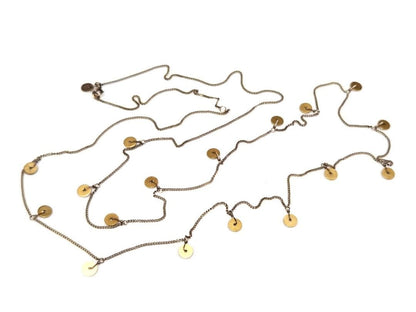 Agete silver long necklace model 42565 approximately 100 centimeters length