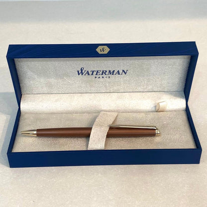 Waterman Metropolitan Essential Copper Red GT ballpoint pen with fine tip in brand new condition
