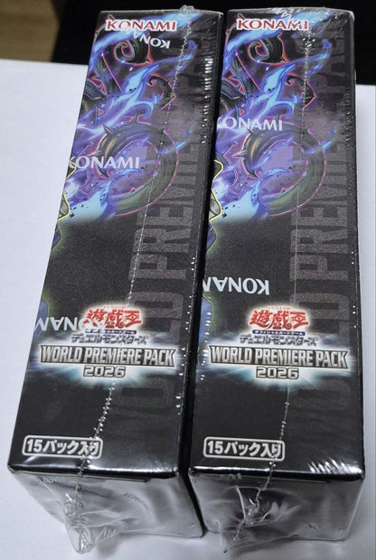 Yu-Gi-Oh Unopened Yu-Gi-Oh! World Premium Pack 2026 2BOX Box — Japanese