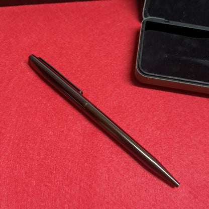 Pilot Discontinued Grandee Priere ballpoint pen in black metallic metal body 140 mm length