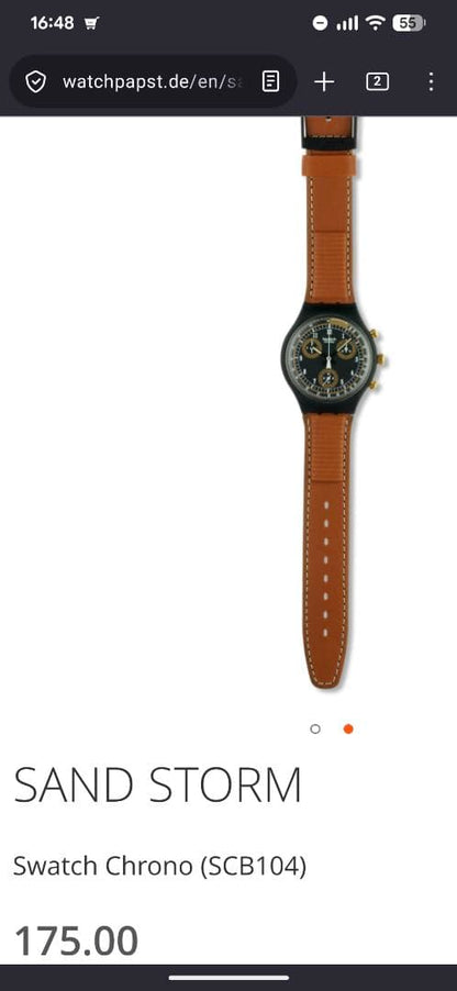 swatch SCB104 Men's — Japanese