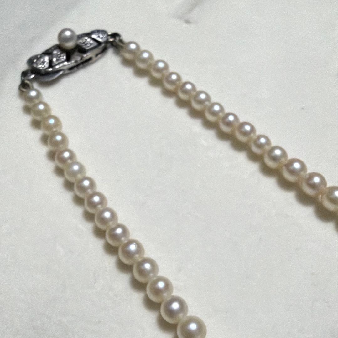 MIKIMOTO Akoya Pearl Necklace with 7.5 mm graduated pearls, high luster, and included presentation box