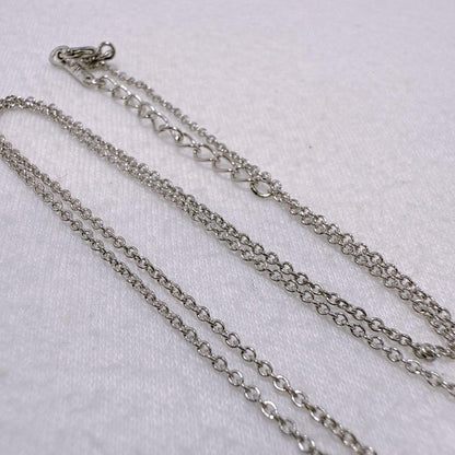Tasaki silver necklace featuring linked three pearls with an adjustable 38-42 cm chain