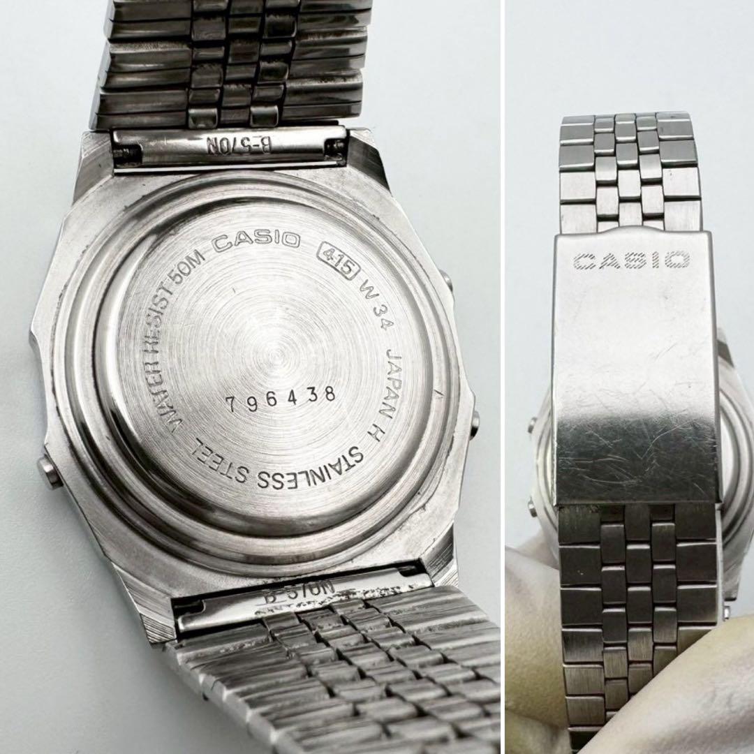CASIO 415W34 Quartz Men's Watch — Japanese