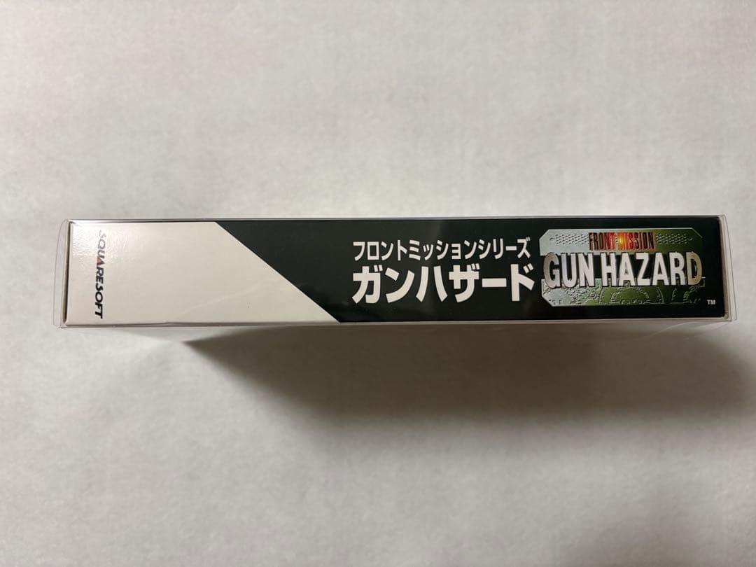 Front Mission Gun Hazard Super Nintendo Entertainment System unopened game box showing front cover art