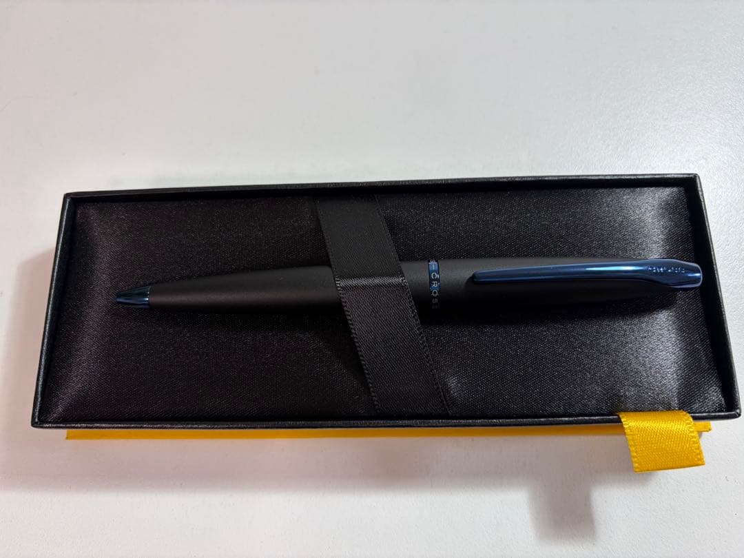 CROSS Twist ballpoint pen in silver finish with twist mechanism, shown unused and in excellent condition