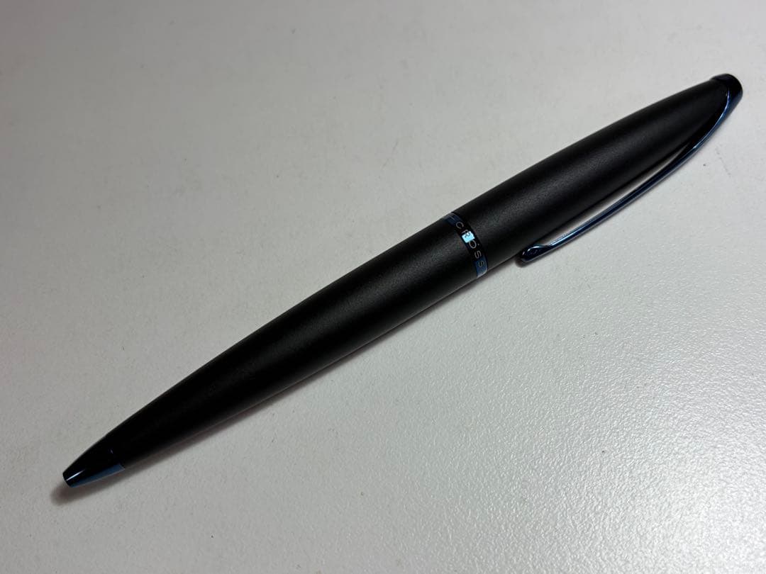 CROSS Twist ballpoint pen in silver finish with twist mechanism, shown unused and in excellent condition