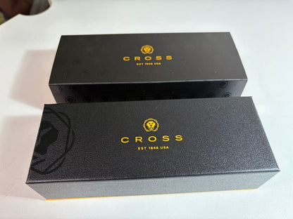 CROSS Twist ballpoint pen in silver finish with twist mechanism, shown unused and in excellent condition