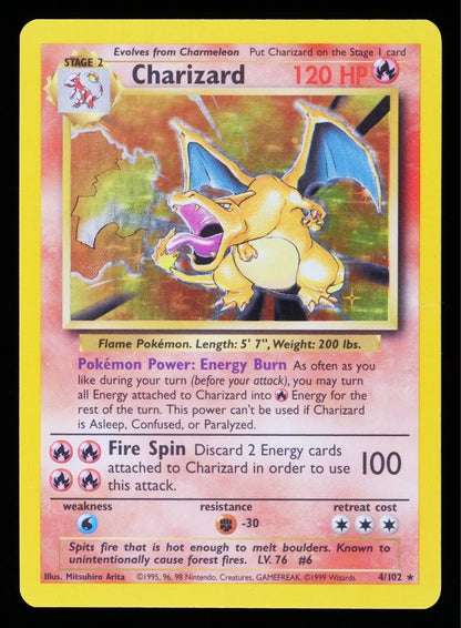 Pokemon Charizard — 4/102 — Japanese