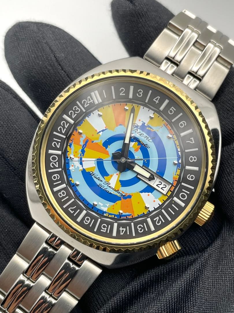 ORIENT ワールドマップオリエント75周年特別限定モデル Automatic Men's Watch — Japanese