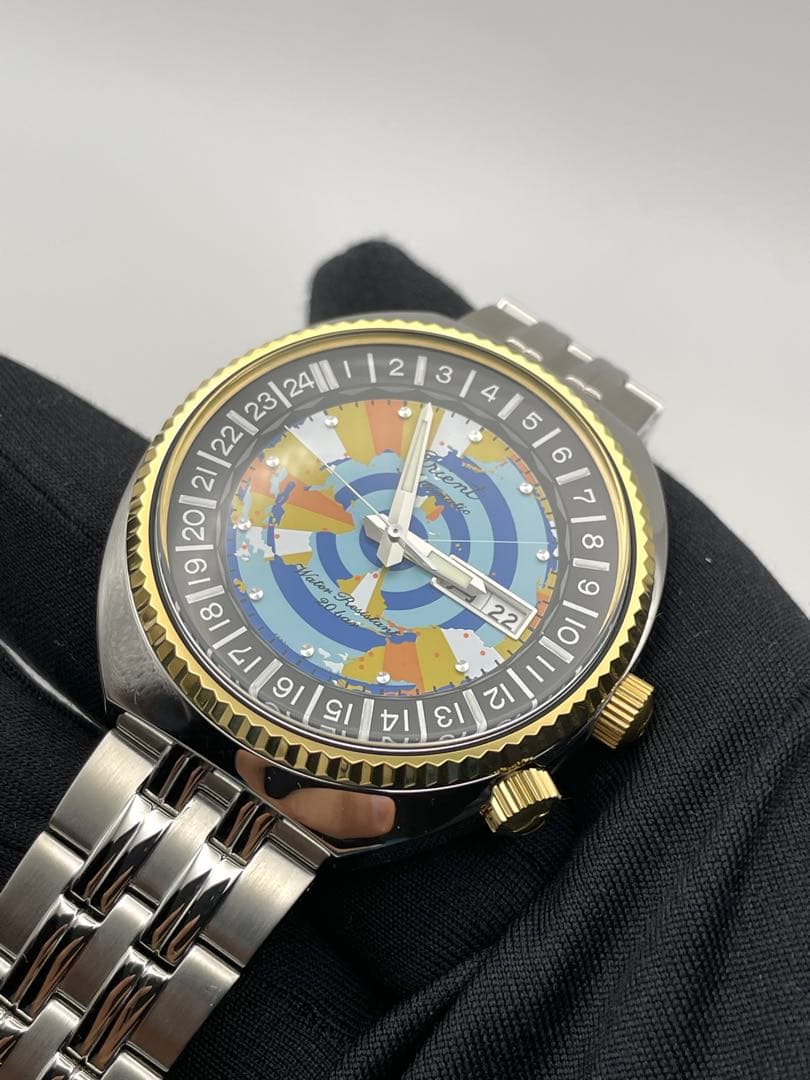 ORIENT ワールドマップオリエント75周年特別限定モデル Automatic Men's Watch — Japanese