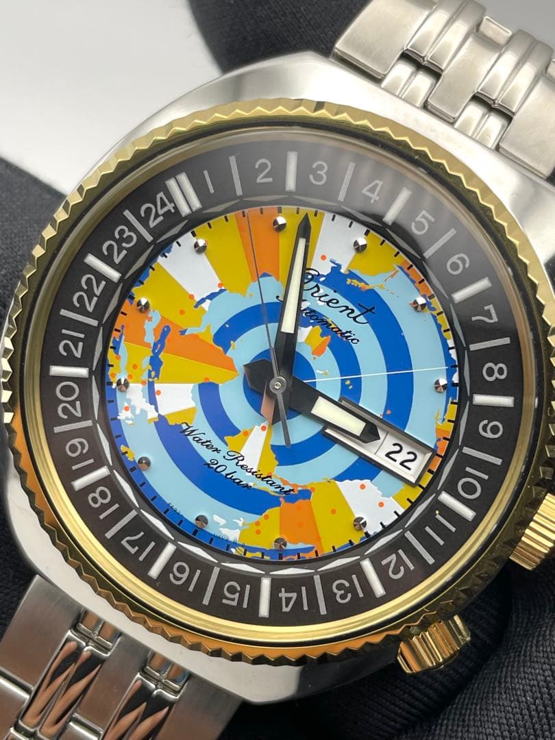 ORIENT ワールドマップオリエント75周年特別限定モデル Automatic Men's Watch — Japanese