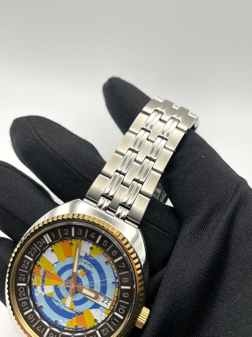 ORIENT ワールドマップオリエント75周年特別限定モデル Automatic Men's Watch — Japanese