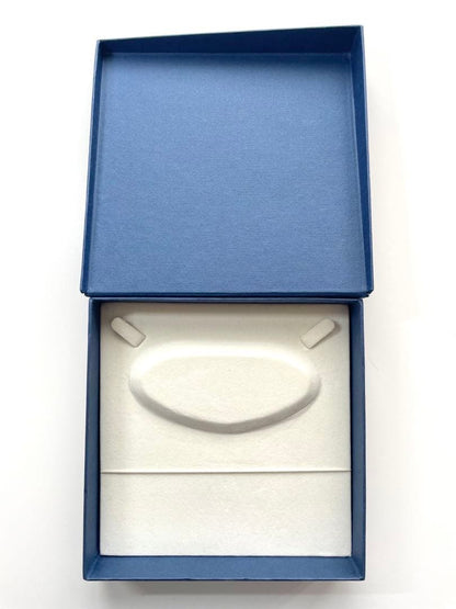 TASAKI pearl necklace in gold color with mother of pearl, displayed with box and guarantee