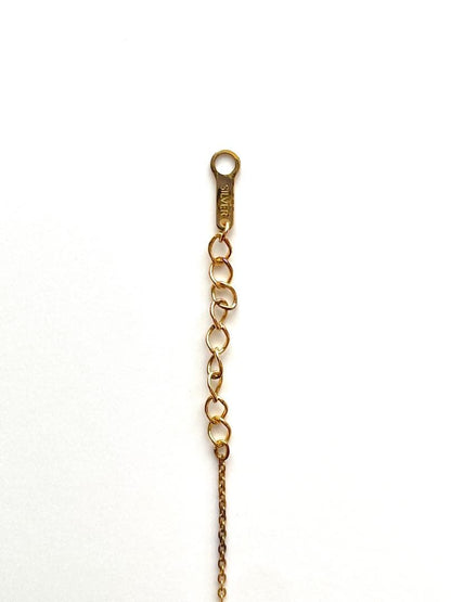 TASAKI pearl necklace in gold color with mother of pearl, displayed with box and guarantee